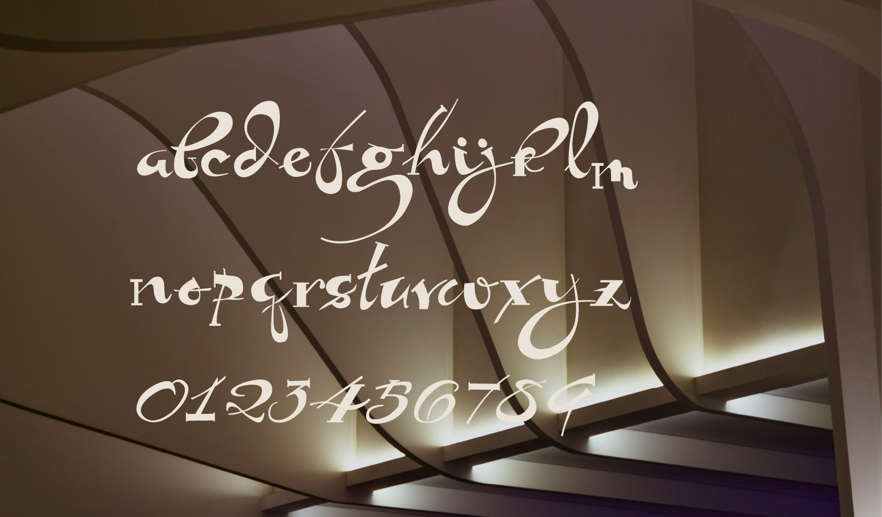  Aperçu de toute la typographie créée